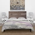thumbnail image 2 of Designart 'Watercolor Minimal Purple Tones I' Cottage Duvet Cover Set, 2 of 4