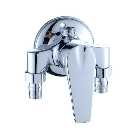 KERISTY Chrome Deck Mount Universal Shower Mixer Taps for Bathroom - Hot & Cold Mixing