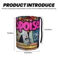 thumbnail image 3 of Honeii Graffiti Lamp Urban Scene Print Waterproof Car Trash Can,Waterproof Portable Collapsible Trash Can,Garbage Container fits Most Cars,SUVs,and Trucks, 3 of 7