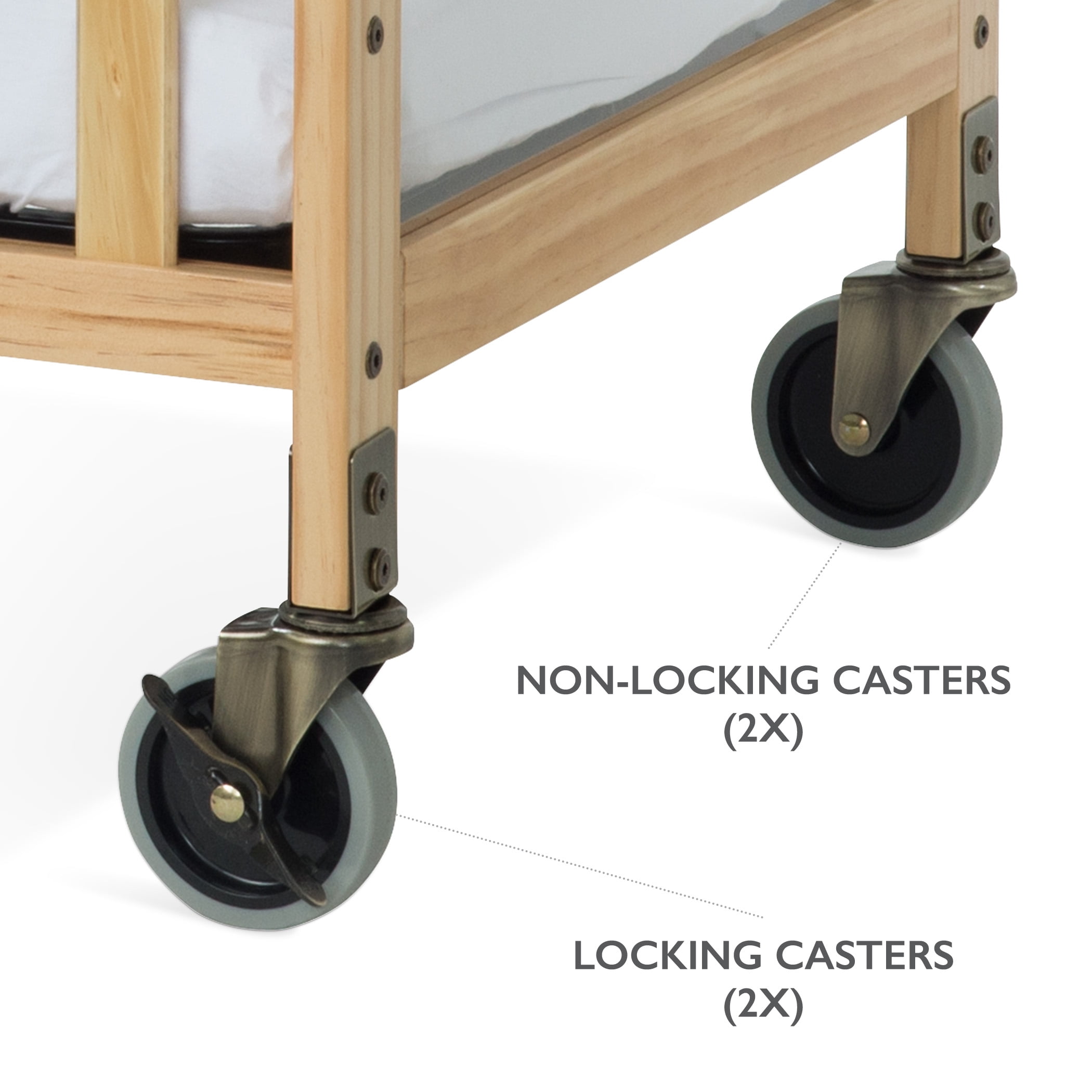 Foundations SafetyCraft Evacuation Kit for Compact Cribs, Metal Casters, Training Guide Included