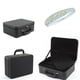 thumbnail image 2 of Caja organizadora para exhibición de joyas de material cuero PU portátil, soporte de almacenamiento para anillos con cremallera, 31x22,5x11,2 cm Negro Fernando Almacenaje del organizador de la joyería, 2 of 8