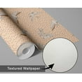 thumbnail image 6 of S4sassy Self Adhesive Wallpaper, Flying Birds with Dots Wallpaper, Orange Removable DIY Vinyl Wall Covering, Textured Peel and Stick Contact Paper for Entryway accent Wall, Home Decor (25"x60"), 6 of 9