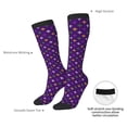 thumbnail image 4 of Yiaed Purple Mardi Gras Print Great elasticity Adult Stockings Sports socks for Men and Women, 4 of 6