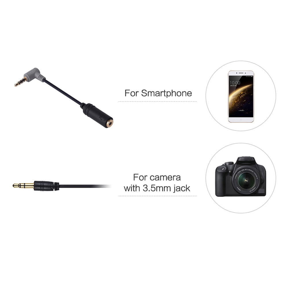 236inch Comica CVM-D02 Dual-head Lavalier Microphone Clip-on mini Omnidirectional Condenser mic interview microphone for Apple Iphone,Ipad,Ipod,Android,DSLR,Sony Canon camera,GoPro 3,4,5 Black 