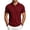 Wine, variant on EANJE Polo Shirts for Men Waffle Short Sleeve Golf Shirts Casual 3 Buttons Solid Color Collared T Shirts Tops Light Blue M