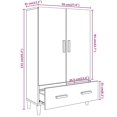 thumbnail image 4 of vidaXL Highboard Black 70x31x115 cm Engineered Wood, 4 of 5