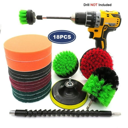 brush scrubber 5in 18pcs