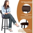 thumbnail image 5 of Cvortll 5 Piece Dining Set, Counter Height Dining Set with 4 Kitchen Upholstered Backrest Stool Chairs for Dinner, Small Space, Breakfast Nook, 5 of 8