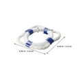 thumbnail image 2 of WEUVEB Compact Blue Plastic Nautical Lifebuoy Home Decor Lytment 12Pcs, 2 of 8