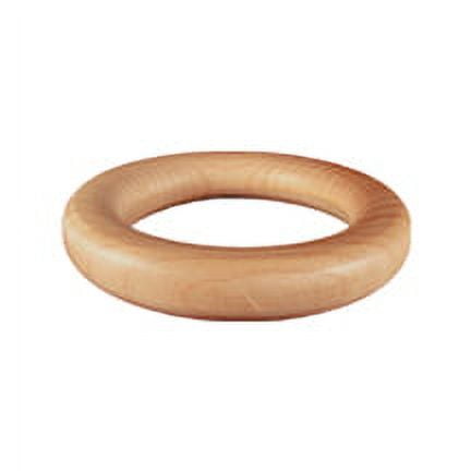 10 Pcs Wooden Toss Rings 1-3/4" Outside Diam, 3/8" Thick, 1 Inside Diam