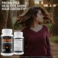 thumbnail image 4 of Hair Hack Extreme Blocker - Our Best Hair Growth Supplement - Natural Hair Regrowth Hair Vitamins for Thicker Hair Growth - Vitamin B7 Biotin and Folic Acid - Vitamin D3 Hair Growth Vitamins, 4 of 7