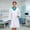 Green, variant on Elegant Ensemble Classic Laboratory Coat with Notched Collar and Slanted Pockets for Daily Wear and Environments