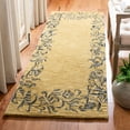 thumbnail image 3 of SAFAVIEH Soho Leah Floral Wool Area Rug, Gold/Black, 7'6" x 9'6", 3 of 8