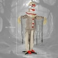 thumbnail image 3 of Outsunny 68" Life Size Halloween Animated Pumpkin Clown, Indoor Party Props, 3 of 10
