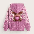 thumbnail image 4 of dazeni Teen Girls Cute Graphic Hoodies Trendy Funny Cow Heart Print Long Sleeve Sweatshirt Y2k Streetwear Hooded Pullover Tops, 4 of 6