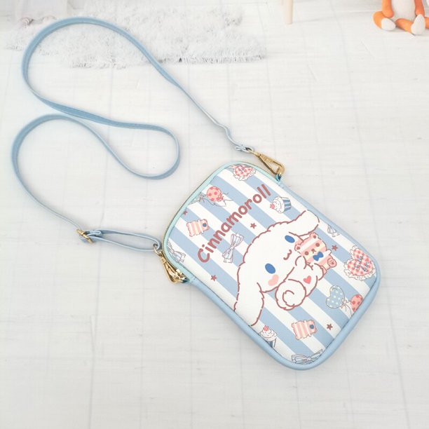 Sanrio Kuromi-Bolso de hombro de Hello Kitty para niños, Cartera de Anime My Melody Zero, Cinnamoroll