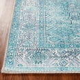 thumbnail image 3 of Modern Distressed Geometric Power-loomed Indoor Area Rug, Blue, 5' x 7.6', 3 of 6