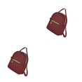 thumbnail image 1 of Minnieouse Exquisito Regalo Dulce Multiusos Manos Libres Senderismo Accesorios Hombros Bolsa Bolsillos Con Cremallera Buena Crossbody Monedero Rojo 2Conjunto, 1 of 6
