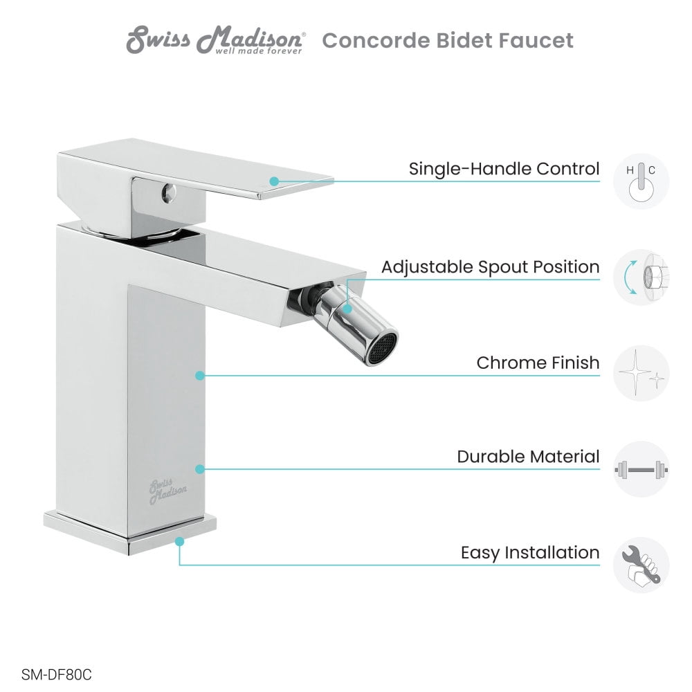 Concorde Bidet Faucet in Chrome