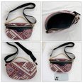thumbnail image 2 of Bolso de pecho para mujer, riñonera étnica nacional, Bolso mensajero de moda (rojo), 2 of 9