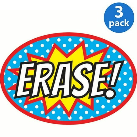 (3 pack) (3 Pack) Ashley, ASH10051, ERASE! Magnetic Whiteboard Eraser, 1 Each, Multicolor
