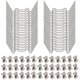thumbnail image 1 of 100pcs Greenhouse Clips For Glass, Stainless Steel Greenhouse Glass Pane Fixing Clips Include 50 Pieces Glazing Clips W Wire Clips, 1 of 5