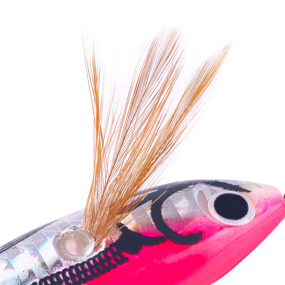 HENGJIA Squid Jig Shrimp Prawn Lures Luminous for Cuttlefish Octopus Fishing Lures 6PCS