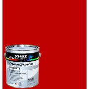 Rust Bullet - DuraGrade Concrete - High Performance Coating - Vibrant Colors - 1 Gallon, Red