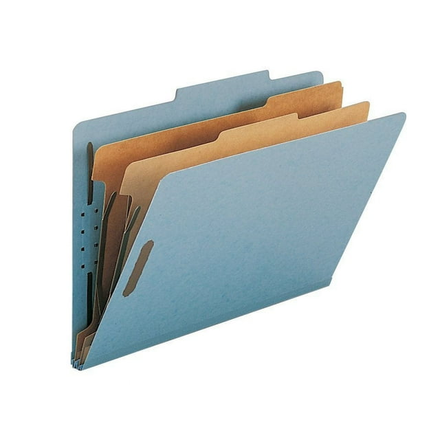 SMEAD 19021 Recycled Classification Folder Legal Size Blue (Pack of 10)