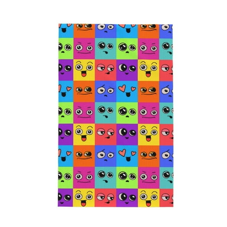

Matuu Doodle Faces Emotions for Waffle Kitchen Towel Dish Towels Hand Towels for Kitchen 16 X 26 Inches