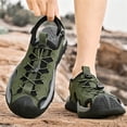 thumbnail image 4 of YOURDIARY Mens Outdoor Sport Sandals Closed Toe Lightweight Waterproof Hiking Walking Beach Shoes, 4 of 8