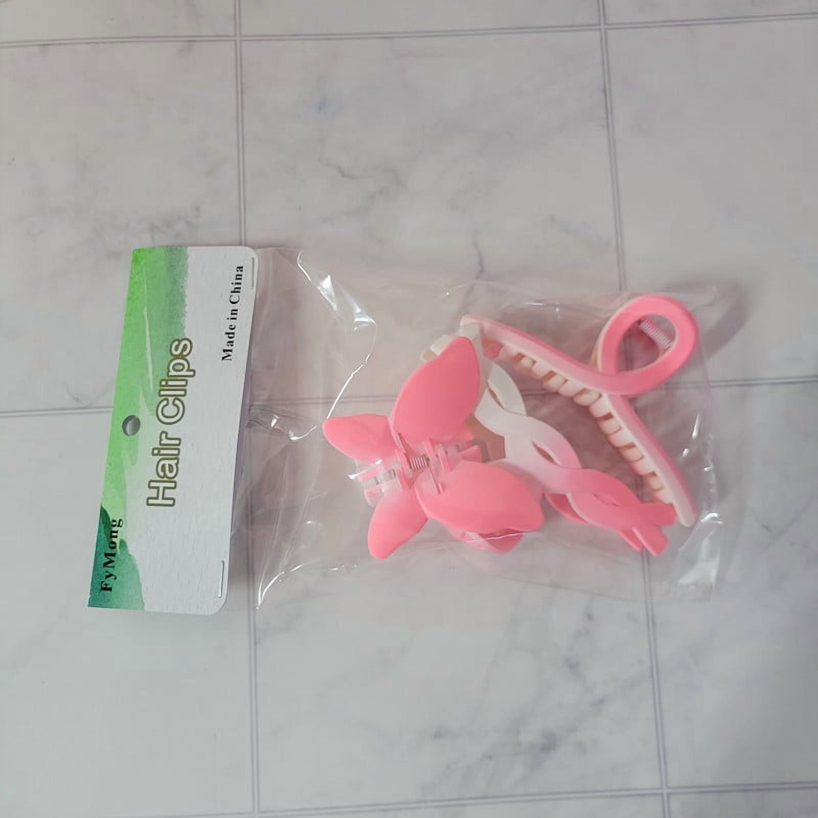 FyMong Hair clips - Cute Flower & Gradient Claw Clips for Thick/Thin Hair, Non-Slip Hair Accessories for Women & Girls