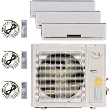3 Zone Multi Zone Mini Split Ductless Air Conditioner Tri Zone 12000 12000 12000 BTU 21 Seer