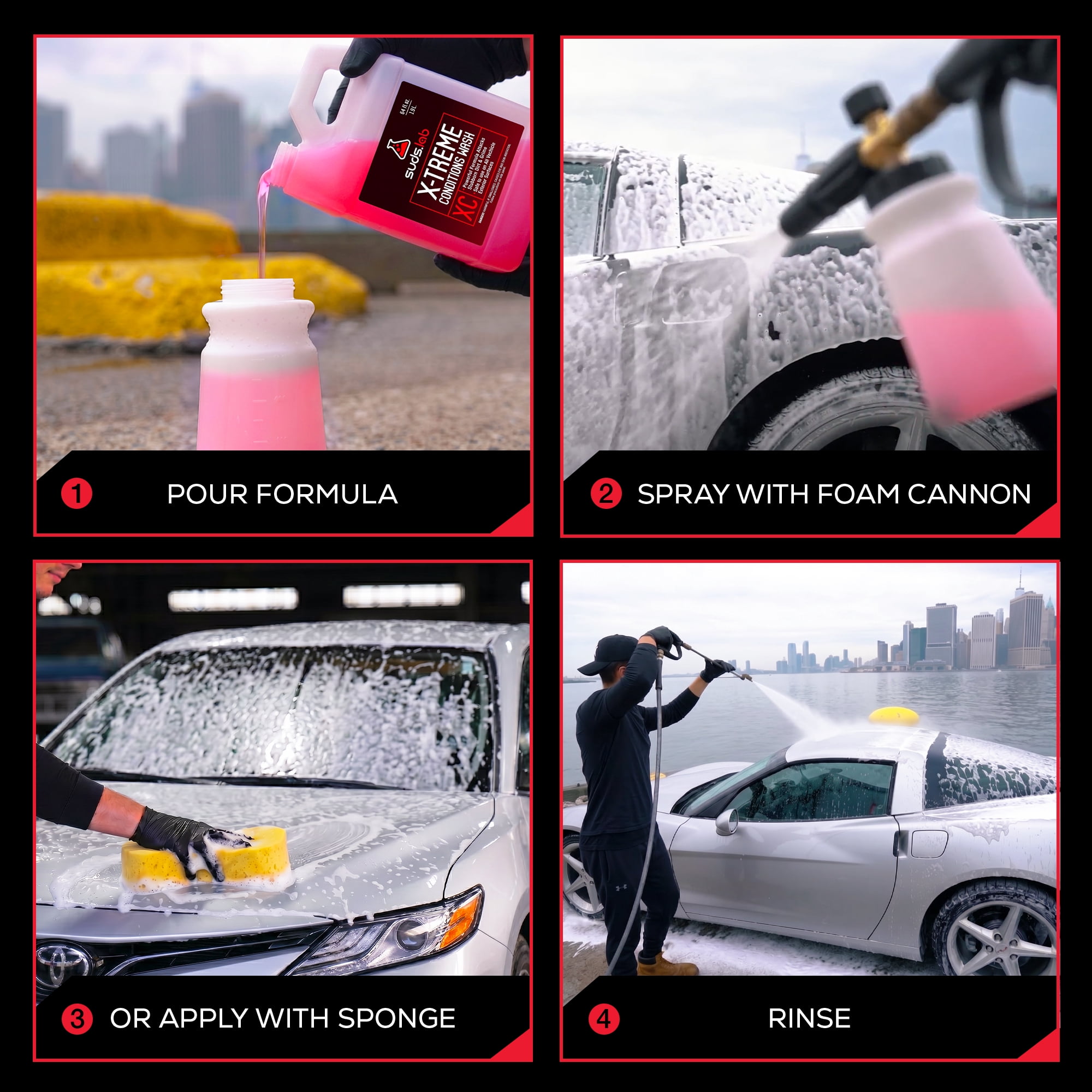 XC X-Treme Conditions Car Wash 64 oz - Advanced Dirt and Grime Remover