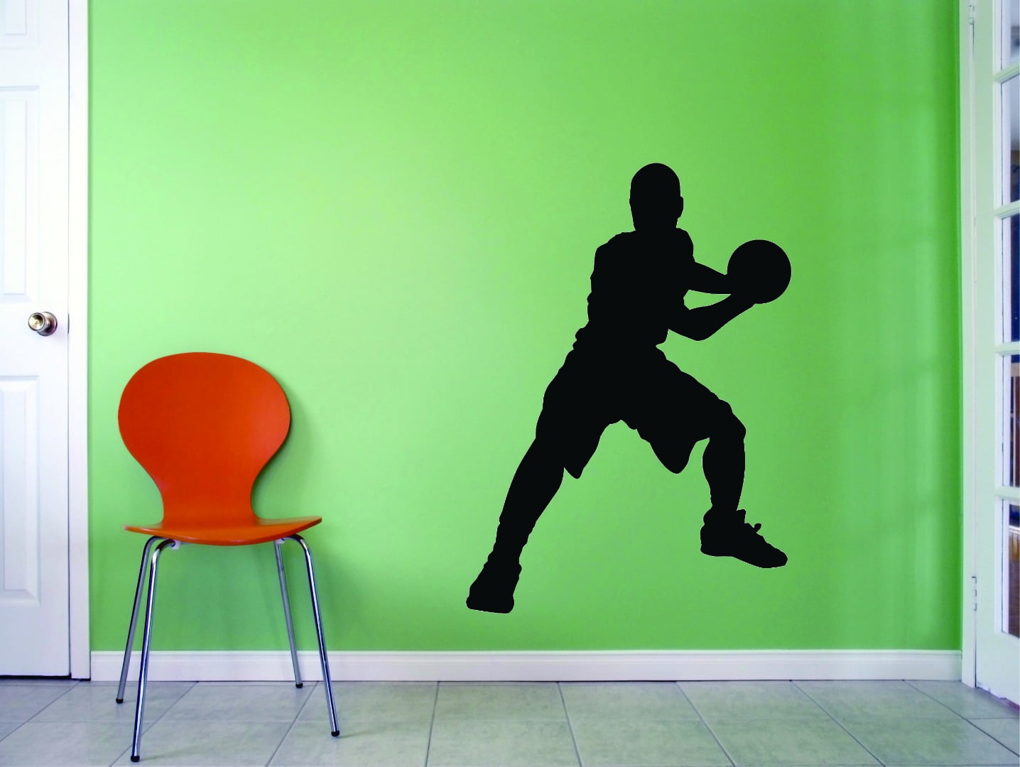 Custom Wall Decal Sticker Basketball Player Sports Home Decor 14x28