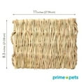 thumbnail image 2 of EIMELI 3Pcs Grass Mat Woven Bed Mat for Small Animal Bunny Bedding Nest Chew Toy Bed Play Toy for Guinea Pig Parrot Rabbit Bunny Hamster Rat, 2 of 5
