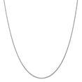 thumbnail image 1 of Solid 14K White Gold 1mm Diamond-Cut Wheat Chain Necklace - with Secure Lobster Lock Clasp 16", 1 of 6