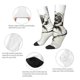 thumbnail image 4 of Balery Black And White Rose Calcetas Largas con Estampado para Hombre y Mujer – Suaves y Transpirables, Talla Única (US 5-11), 4 of 6