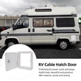 thumbnail image 4 of Cable Compartment Door, Lightweight RV Cord Hatch Lock Screw Installation with 2 Keys for Protecting Power Wires Plugs, 4 of 7