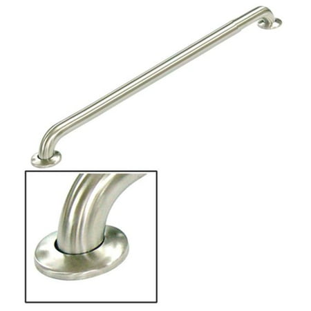 18 Inch Concealed Flange Ada Grab Bar - Stainless Steel