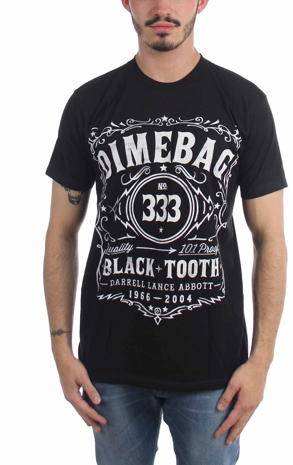 Men Summer T Shirt Personality T Shirt for Men Dimebag Darrell Mens Whiskey Dimebag Darrell T Shirt Black