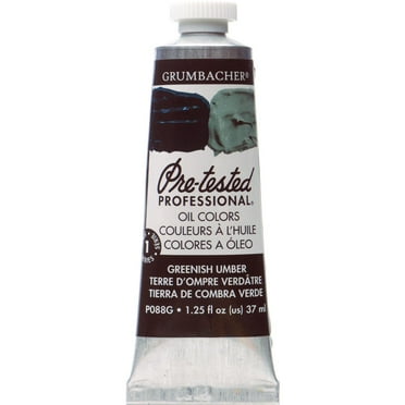Grumbacher Pre-Tested Oil Color, 37ml Tube, Greenish Umber