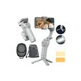 thumbnail image 2 of Gimbal Estabilizador Para Celular M01 De 3 Ejes Con Luz App, BLANCO, 2 of 5
