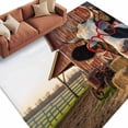 thumbnail image 6 of Farm Cows Area Rug 6x9 Washable Rug Non Slip Farmhouse Barn Funny Animals Butterfly Large Area Rug Soft Stainresistant Indoor Floor Carpet for Living Room Bedroom Home Office Dining Room Nursery, 6 of 8