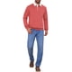 thumbnail image 2 of SUDADERA POLO DE MANGA LARGA CON CUELLO EN CONTRASTE PARA HOMBRES INSPIRE CHIC 2XL ROJO, 2 of 6