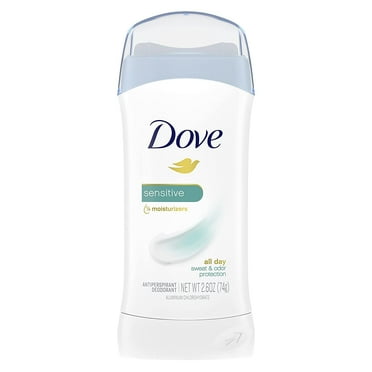 Dove Sensitive Sweat and Odor Protection Antiperspirant Deodorant Stick, 2.6 oz