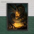 thumbnail image 1 of The World Tree And Norse mythouse Vintage Wall Art Canvas Painting, Demon Snake And Black Cat brujería Art Poster Print Decor, 1 of 4