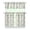 color-65, variant on Kitchen Curtains 36 Inch Short - 3 Panel Set, Rod Pocket Window Curtain, Boho Floral Tribal Style, 100% Polyester for Farmhouse, Kitchen, Cafe, Bedroom, Easy Wash
