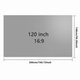 thumbnail image 1 of Projector Screen Simple Curtain Anti-Light 60/84/120 Inch 16:9 for Home Outdoor Office, 1 of 6