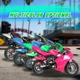 thumbnail image 7 of Mini Gas Power Pocket Bike for Kids Motorcycle, 40CC 4-Stroke Ride on Toys, Dual Brake, Max Speed 20 Mph, Max Weight 165 LB, Age 8+, 7 of 7